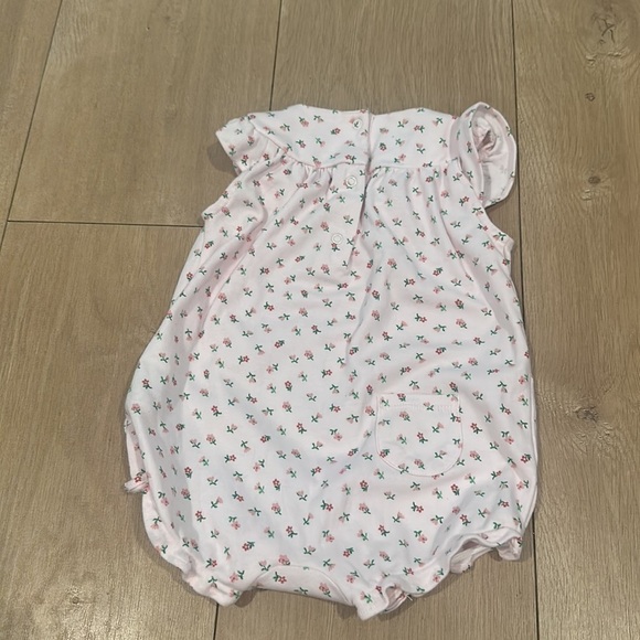 Janie and Jack BABY DITSY FLORAL ROMPER 6/12m floral pink - Picture 7 of 7